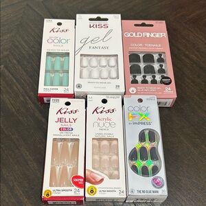 Kiss Assorted Press-On Nail Bundle - 6 boxes of nails